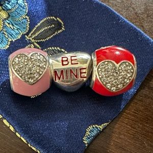 3 piece New Love/valentines, Brighton charms!  ❤️💕💛💙💚🩵❤️